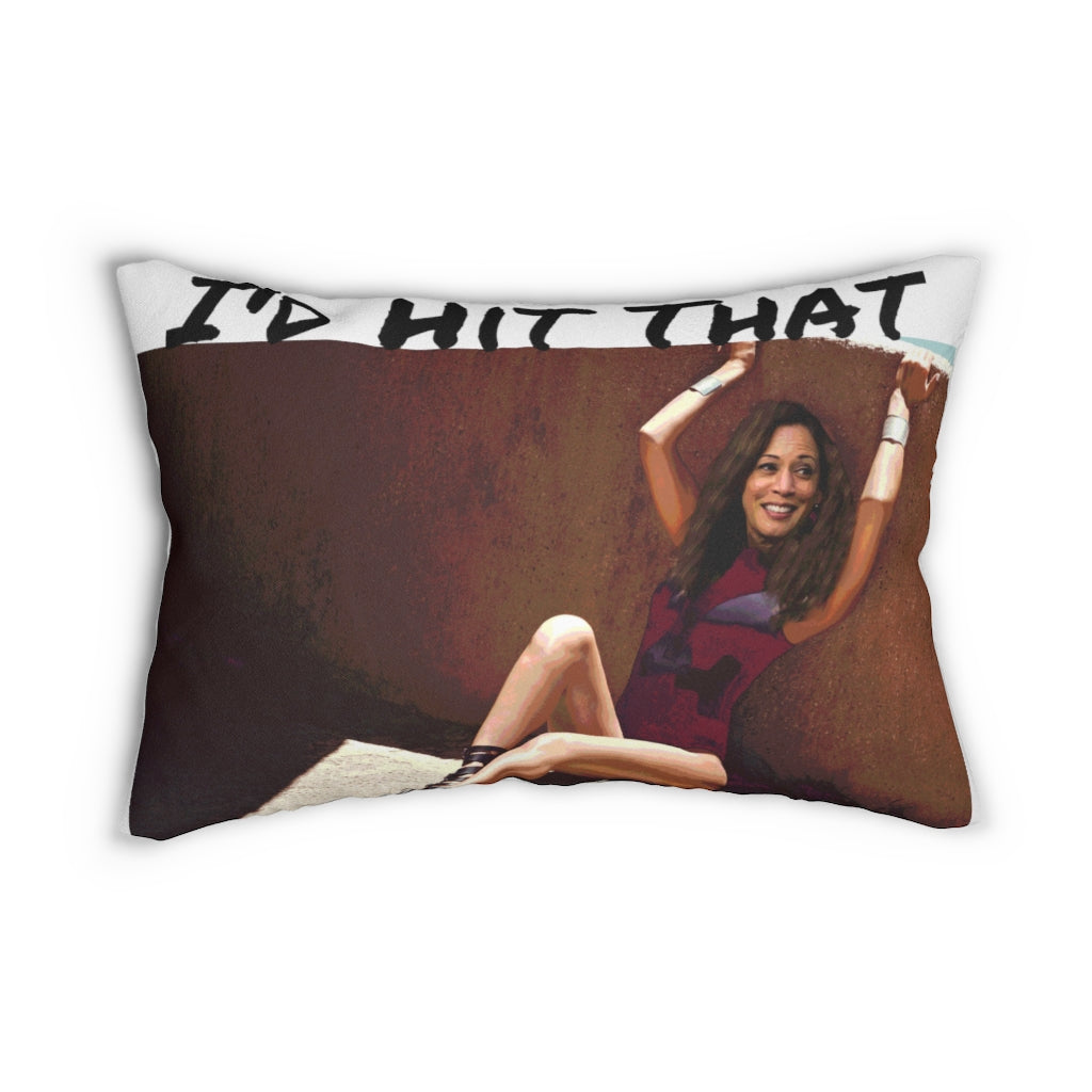 Sexy Kamala Harris Polyester Lumbar Pillow- I'd Hit That