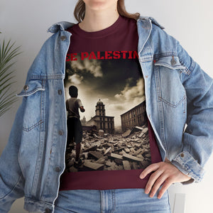 Free Palestine Unisex Heavy Cotton Tee shirt