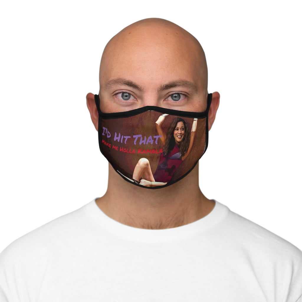 Kamala Harris I'd Hit That -Fitted Polyester Face Mask