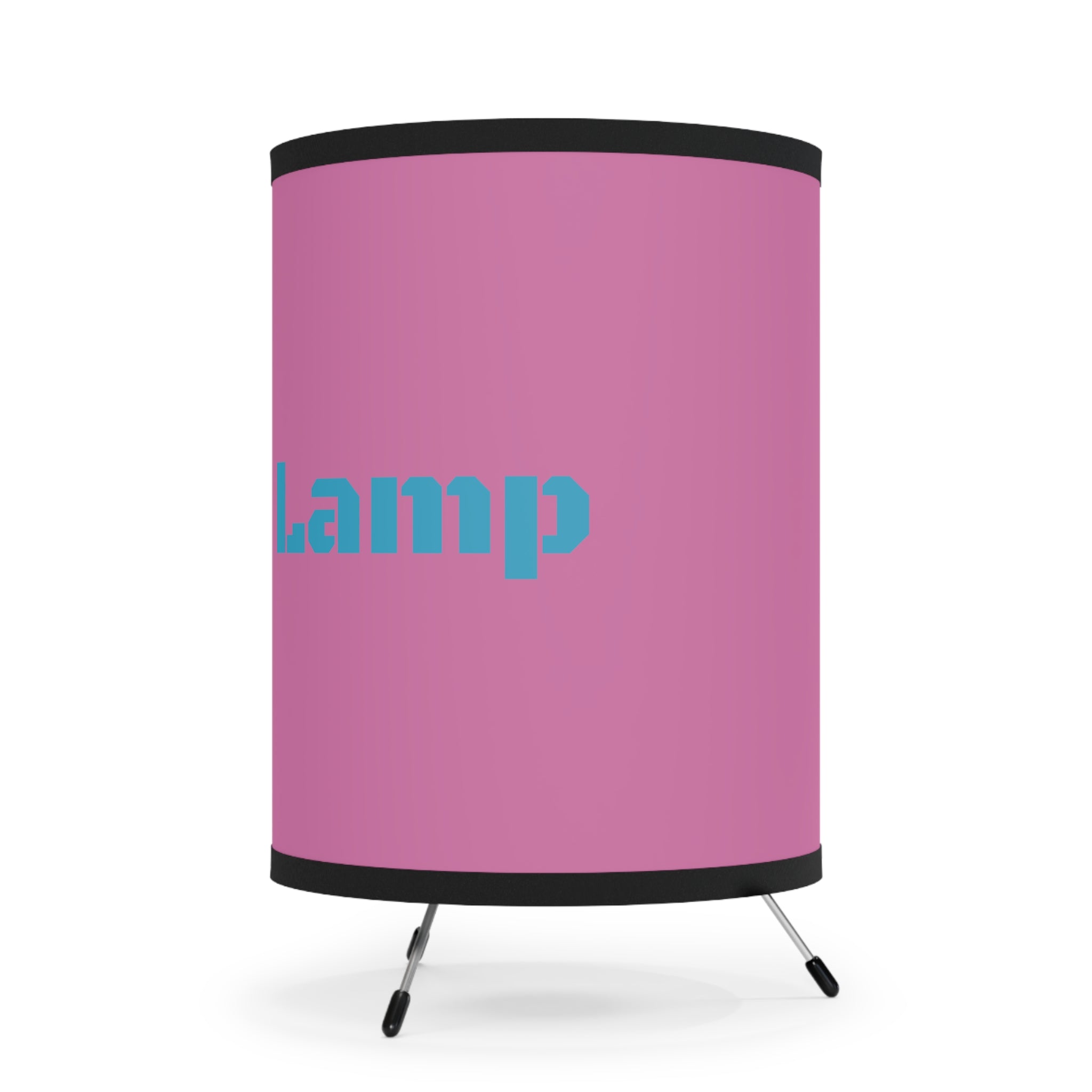 Lesbian Lamp -Tripod Lamp with High-Res Printed Shade - Pink and Blue
